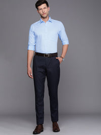 Raymond Pure Cotton Slim Fit Geometric Printed Formal Shirt