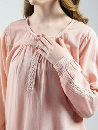 Monte Carlo Gathers & Thread Work Detail Regular Top