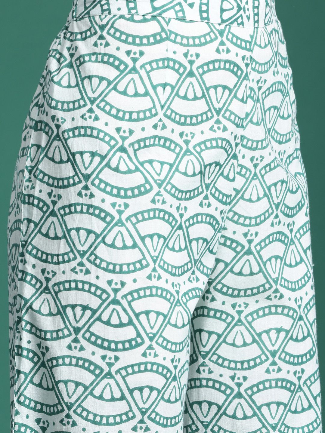 Indo Era Floral Printed Pure Cotton Kurta with Trousers & With Dupatta