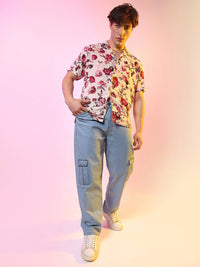 Campus Sutra Spread Collar Short Sleeves Floral Classic Printed Casual Shirt
