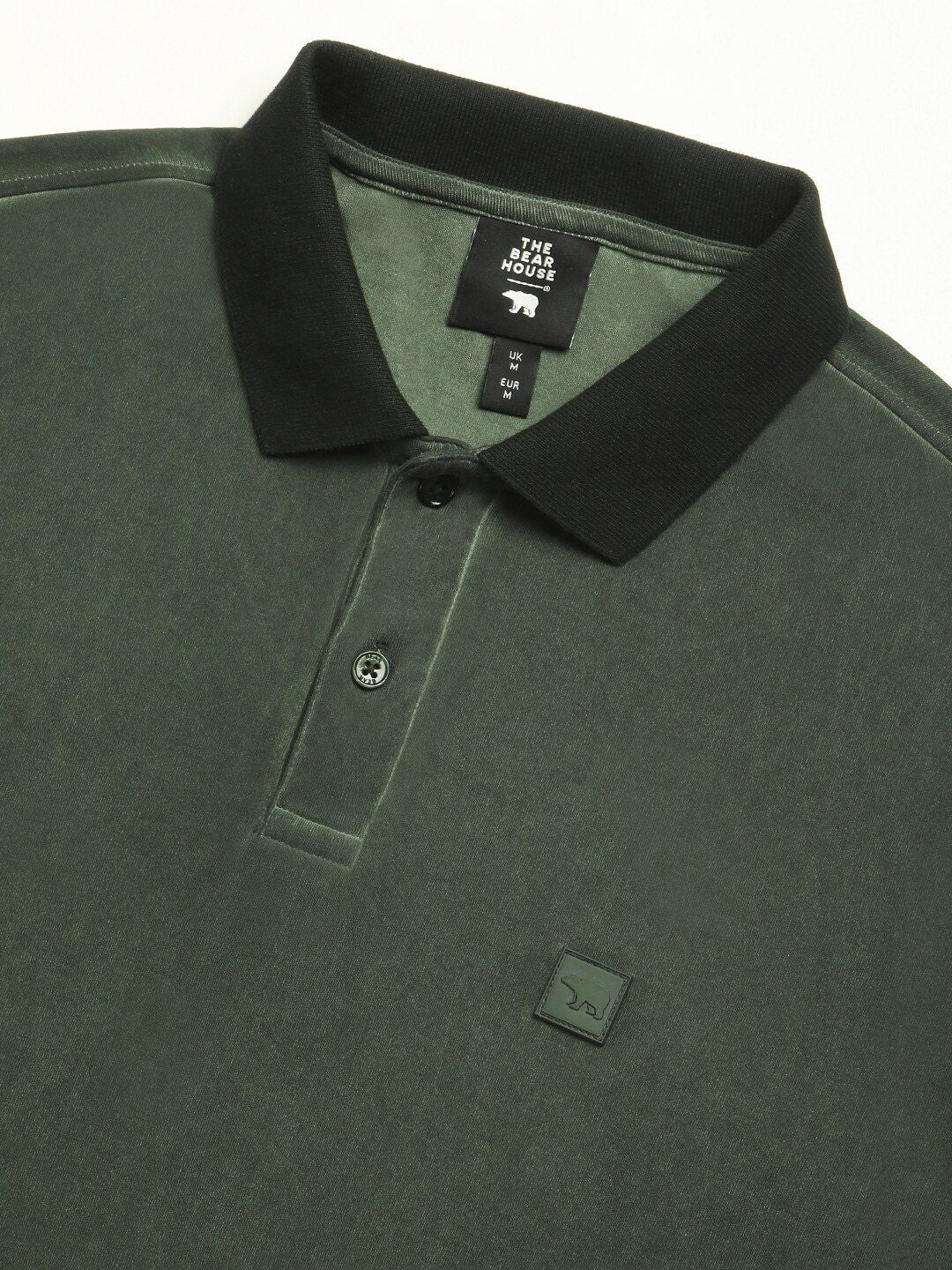 THE BEAR HOUSE Polo Collar Slim Fit Pure Cotton T-shirt