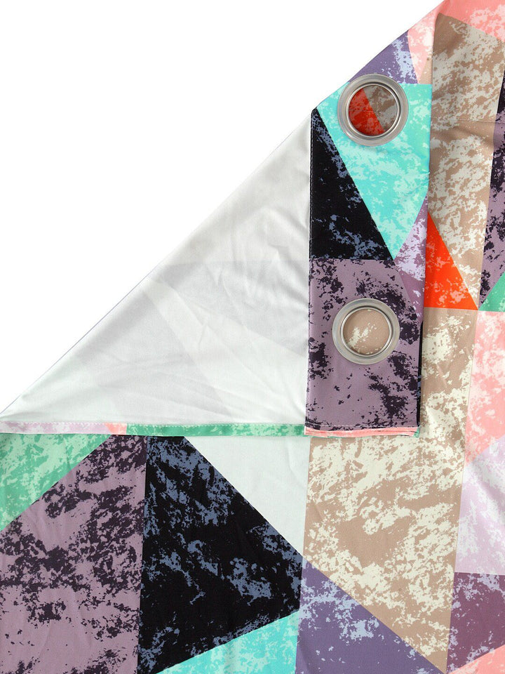 Cortina Multicoloured Set of 2 Printed Window Curtains