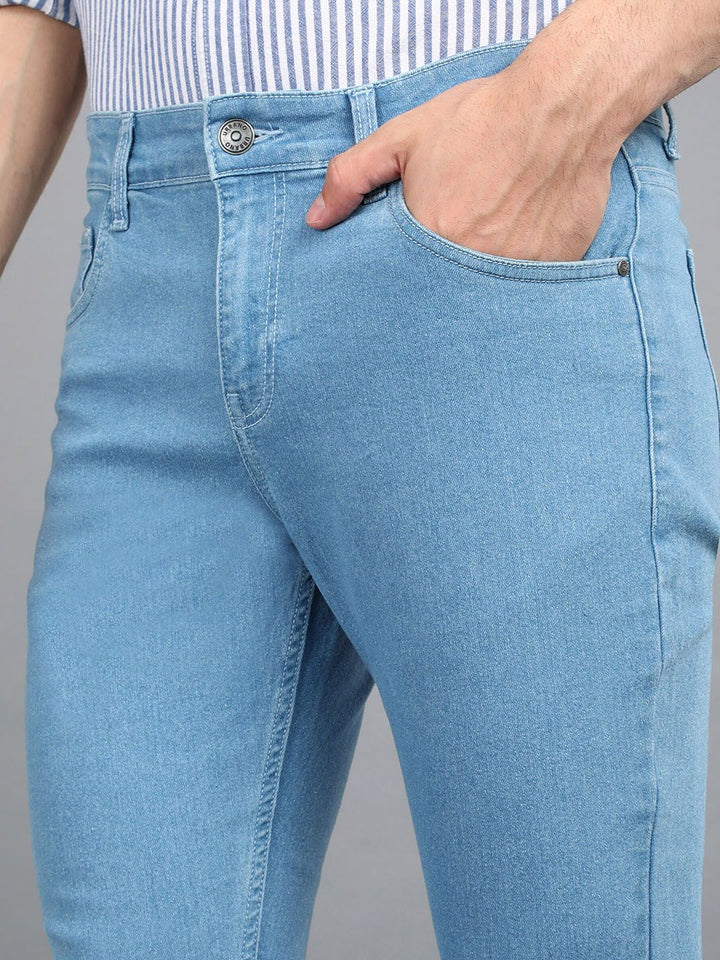 Urbano Fashion Men Mid Rise Washed Stretchable Jeans