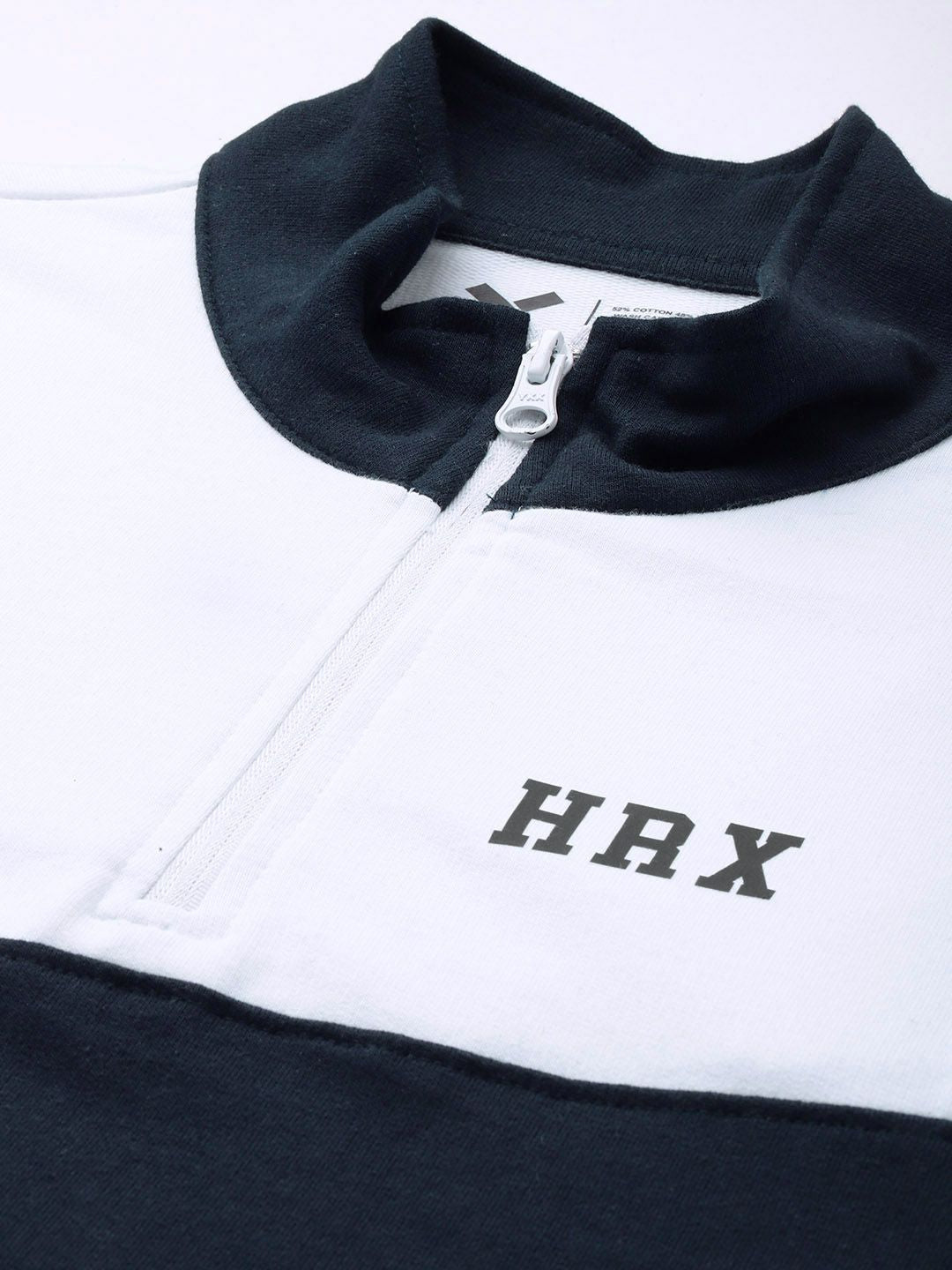 HRX by Hrithik Roshan Colourblocked Half Zipper Lifestyle Sweatshirt