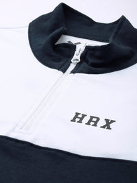 HRX by Hrithik Roshan Colourblocked Half Zipper Lifestyle Sweatshirt