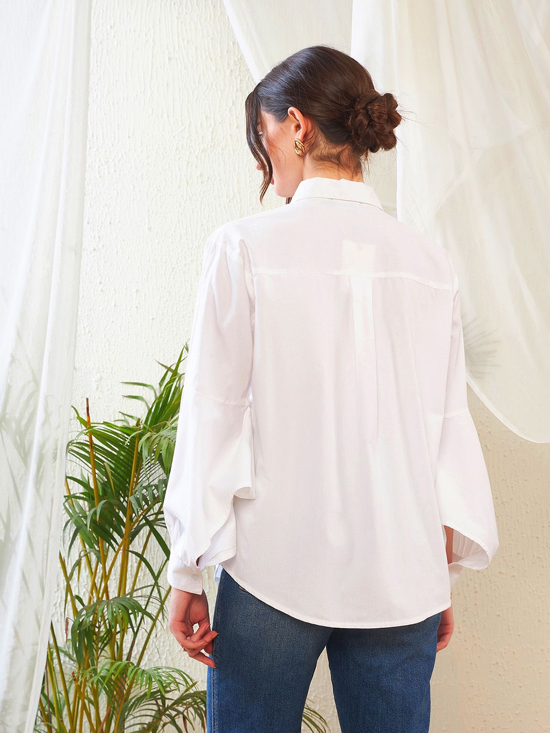 SASSAFRAS White Pure Cotton Casual Shirt