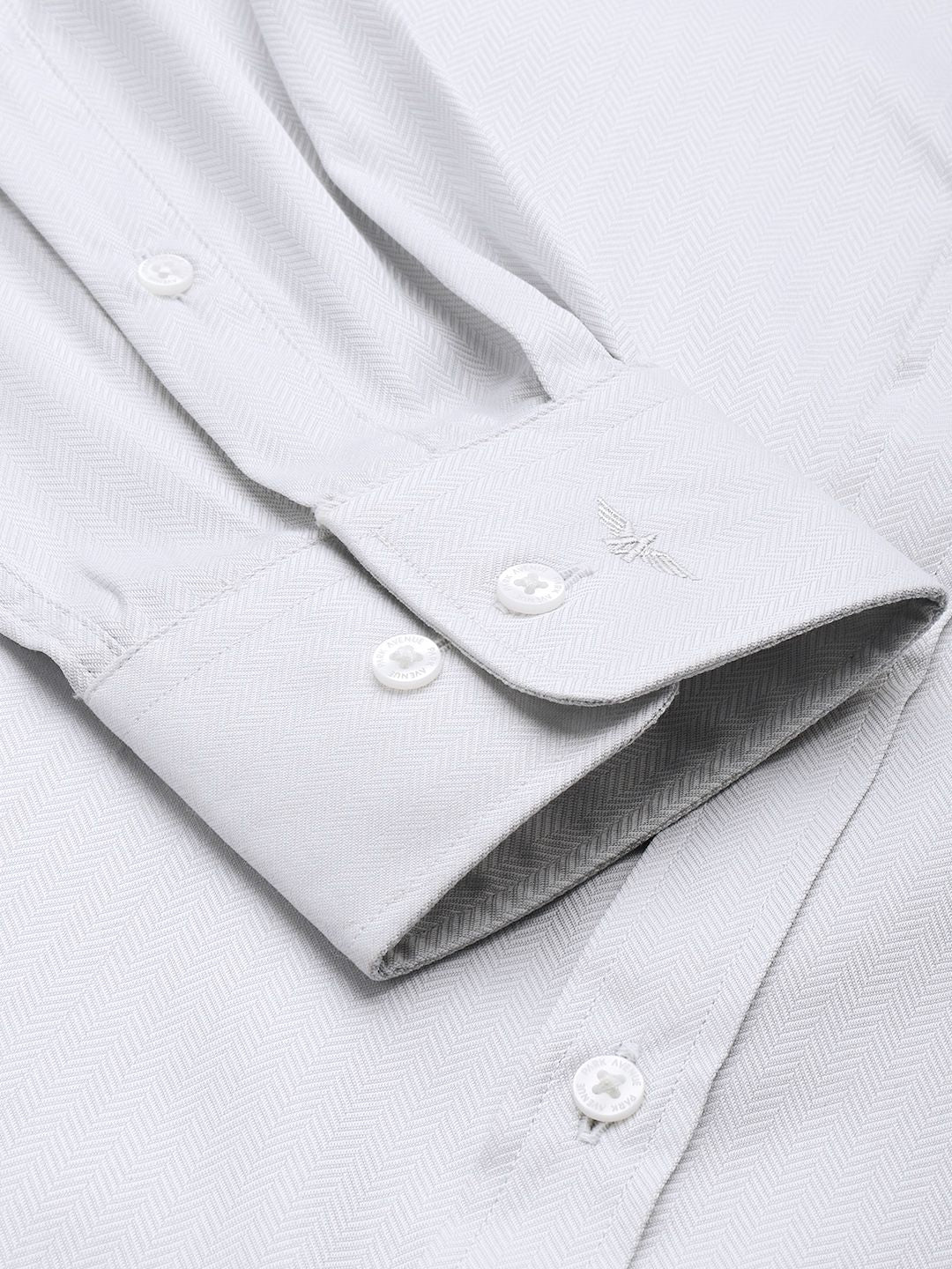 Park Avenue Slim Fit Geometric Self Designed Formal Shirt