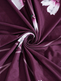 Cortina Purple & White Printed Single-Seater Sofa Cover
