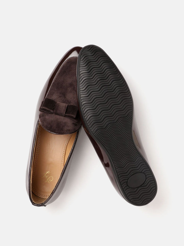 House of Pataudi Men Brown Handcrafted Loafers