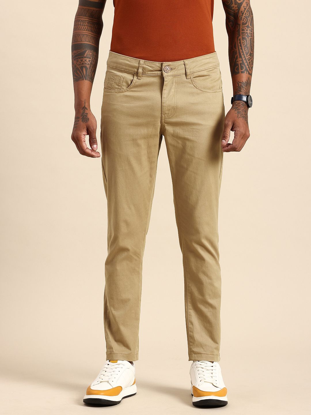 Being Human Men Classic Chinos Trousers