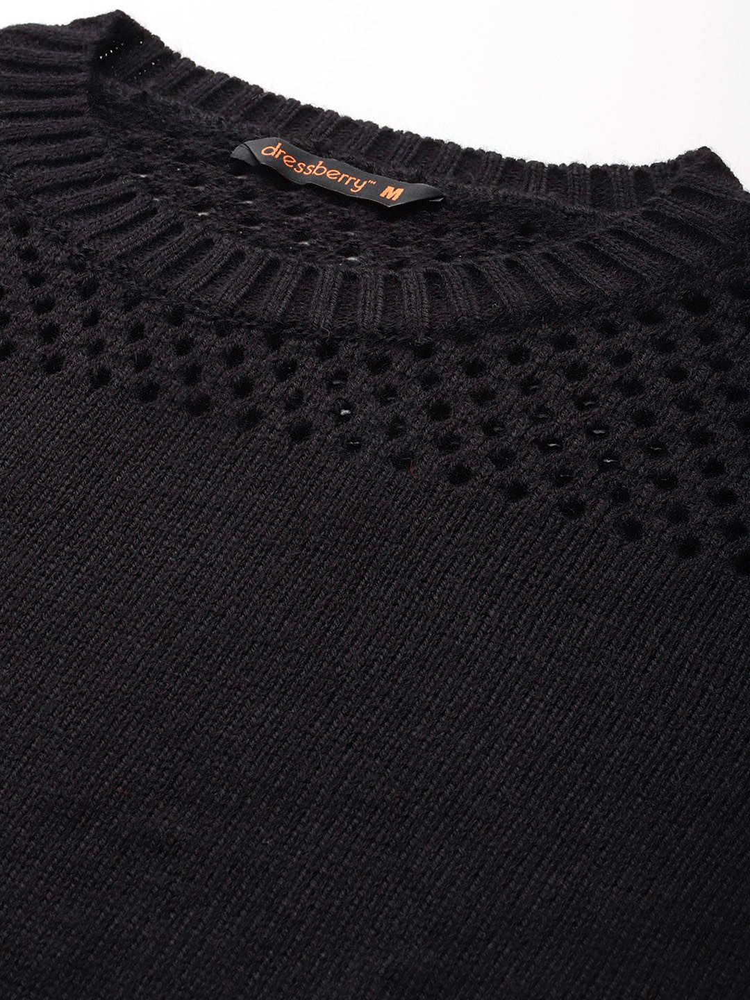 DressBerry Open Knit Pullover