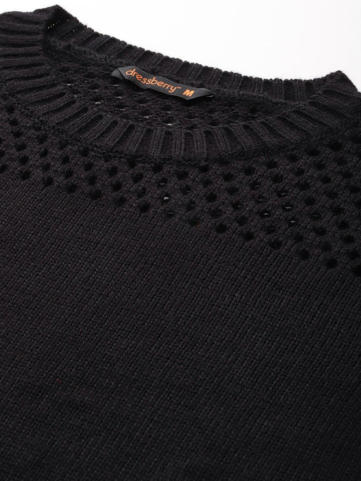 DressBerry Open Knit Pullover