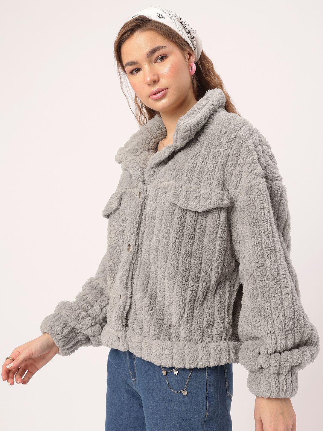 DressBerry Snug Chic Faux-Fur Jacket