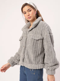 DressBerry Snug Chic Faux-Fur Jacket