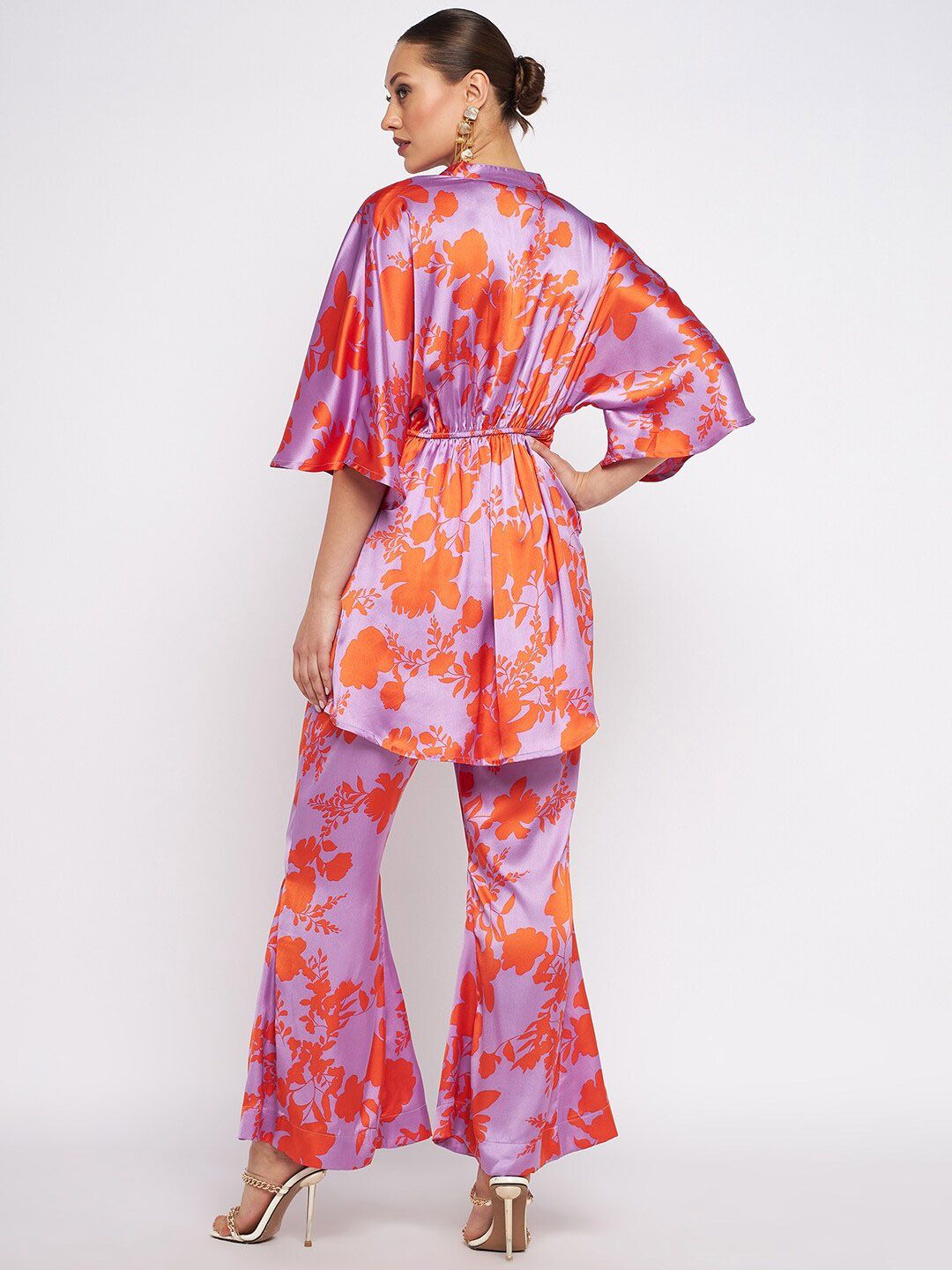 Antheaa Women Floral Printed Top & Trouser Co-Ord Set