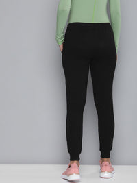 HRX by Hrithik Roshan Women Black Slim Fit SWEDISH POP Pure Cotton Sports Joggers
