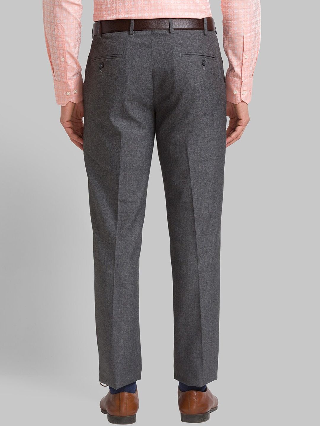 Park Avenue Men Slim Fit Plain Formal Trousers