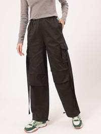 DressBerry Women Grunge Utility Parachute Cargo Trousers