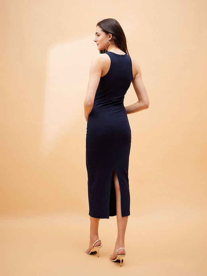 SASSAFRAS BASICS Bodycon Midi Dress
