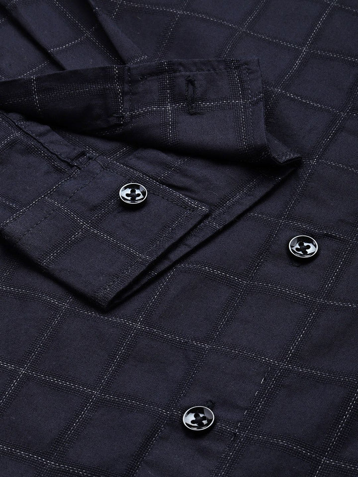 The Indian Garage Co Slim Fit Checked Casual Shirt