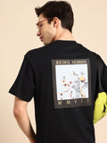 Being Human Graphic Printed Drop-Shoulder Sleeves Pure Cotton Easy Fit T-shirt