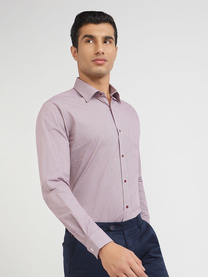 Raymond Textured Pure Cotton Slim Fit Formal Shirt