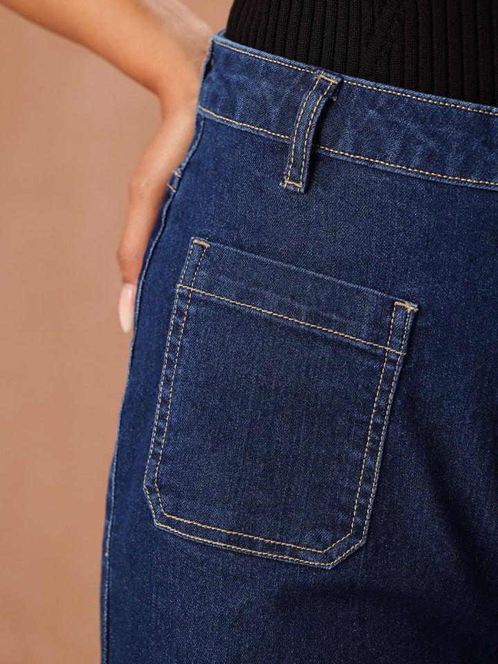 all about you Women Wide Leg High-Rise Jeans