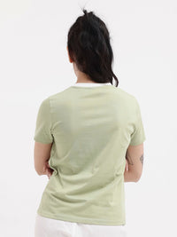RAREISM Round Neck Typography Printed Cotton T-shirt