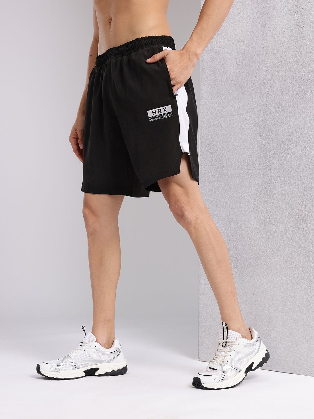 HRX by Hrithik Roshan Men Brand Logo Printed Mid-Rise Running Shorts