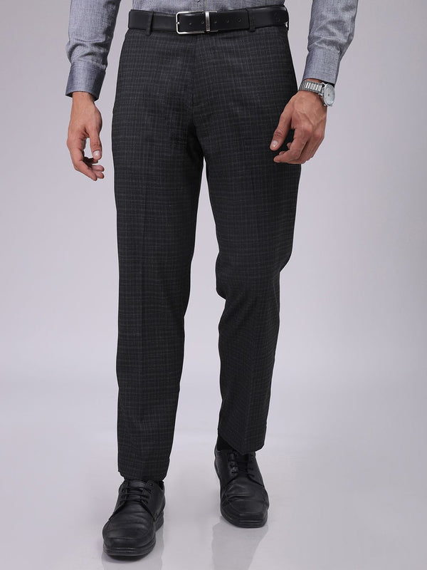 The Indian Garage Co. X Luxe Men Checked Formal Trousers