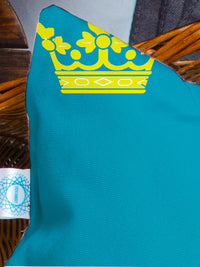 STITCHNEST Pack Of 5 Blue Printed Square Cushion Covers