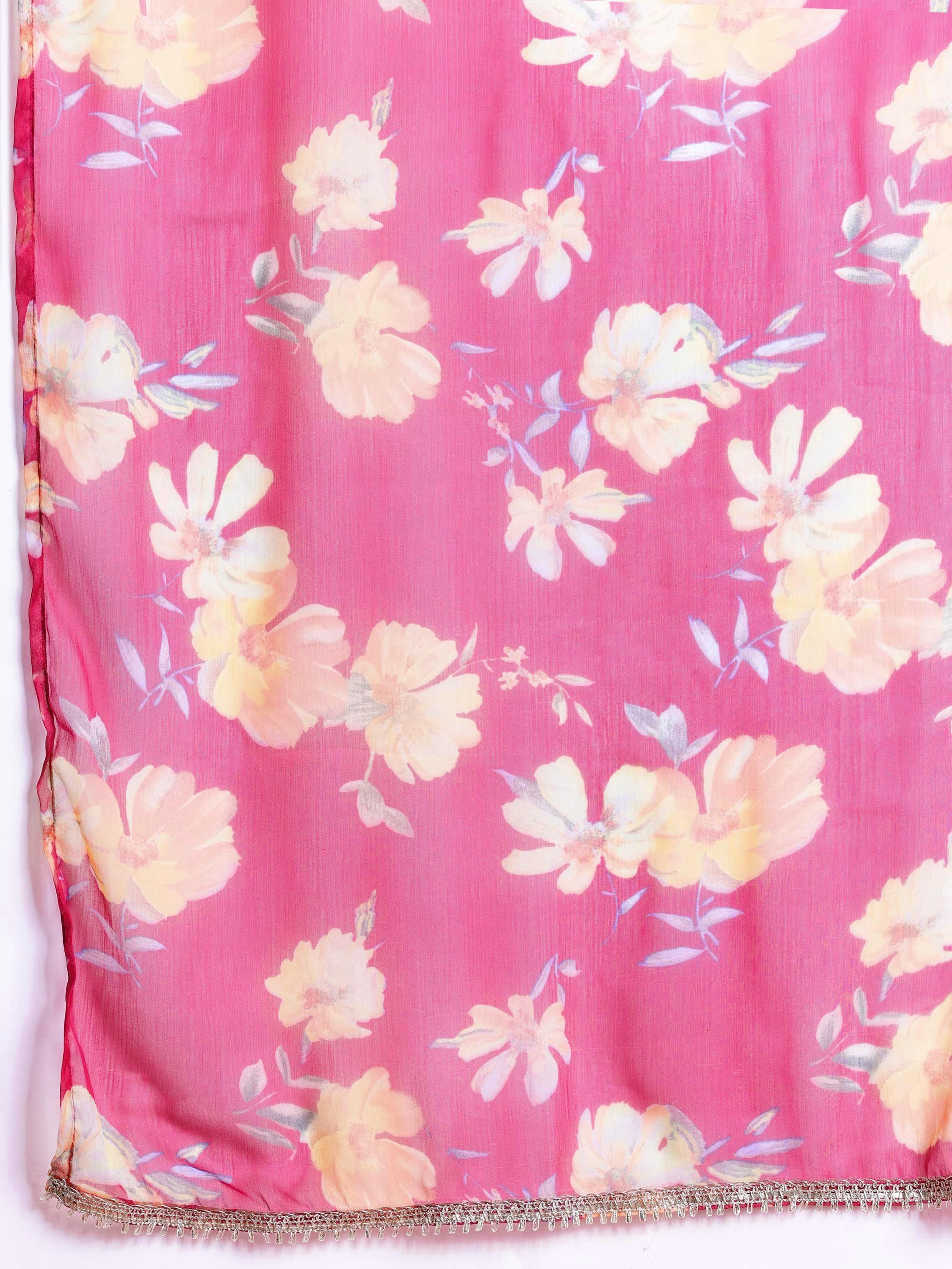 Anouk Women Regular Gotta Patti Kurta with Trousers & With Dupatta
