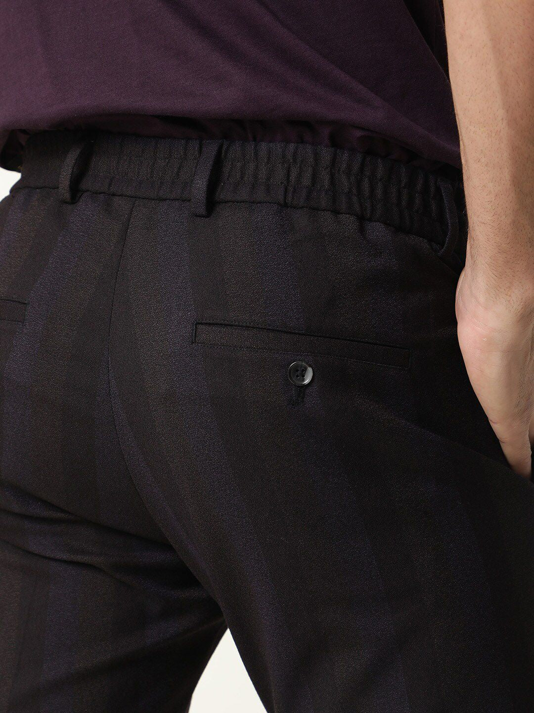 RARE RABBIT Men Onio Mid-Rise Slim Fit Trouser