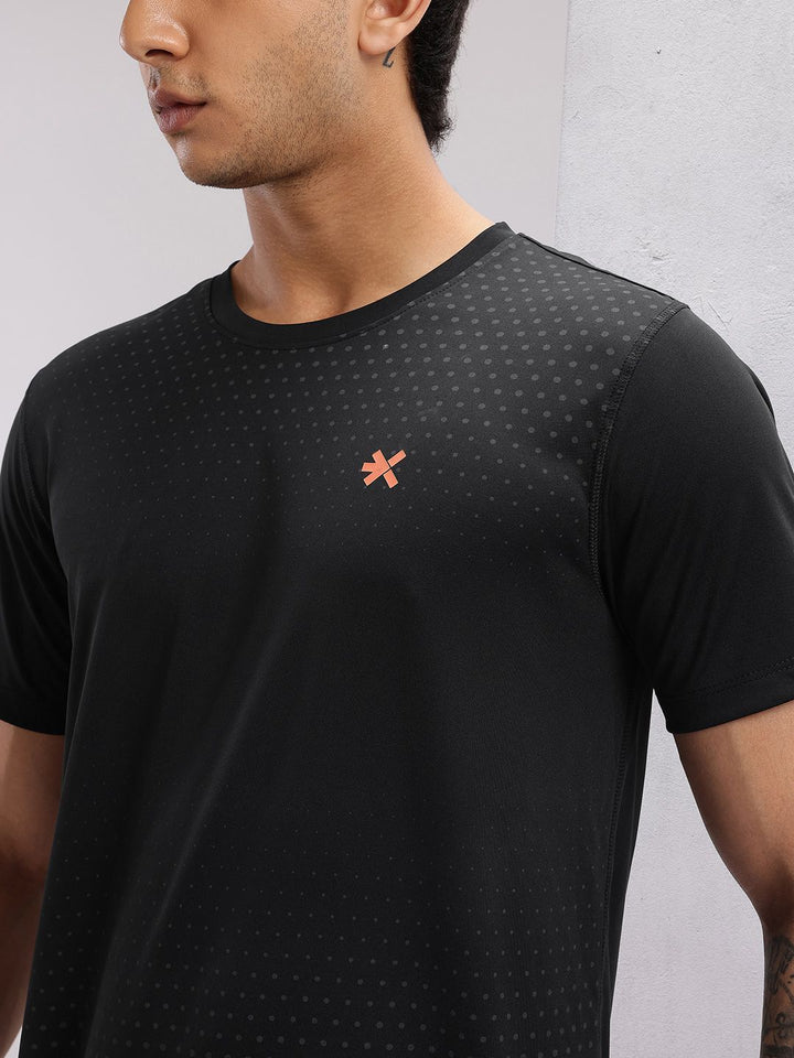 HRX by Hrithik Roshan Men Printed Rapid-Dry Training T-shirt