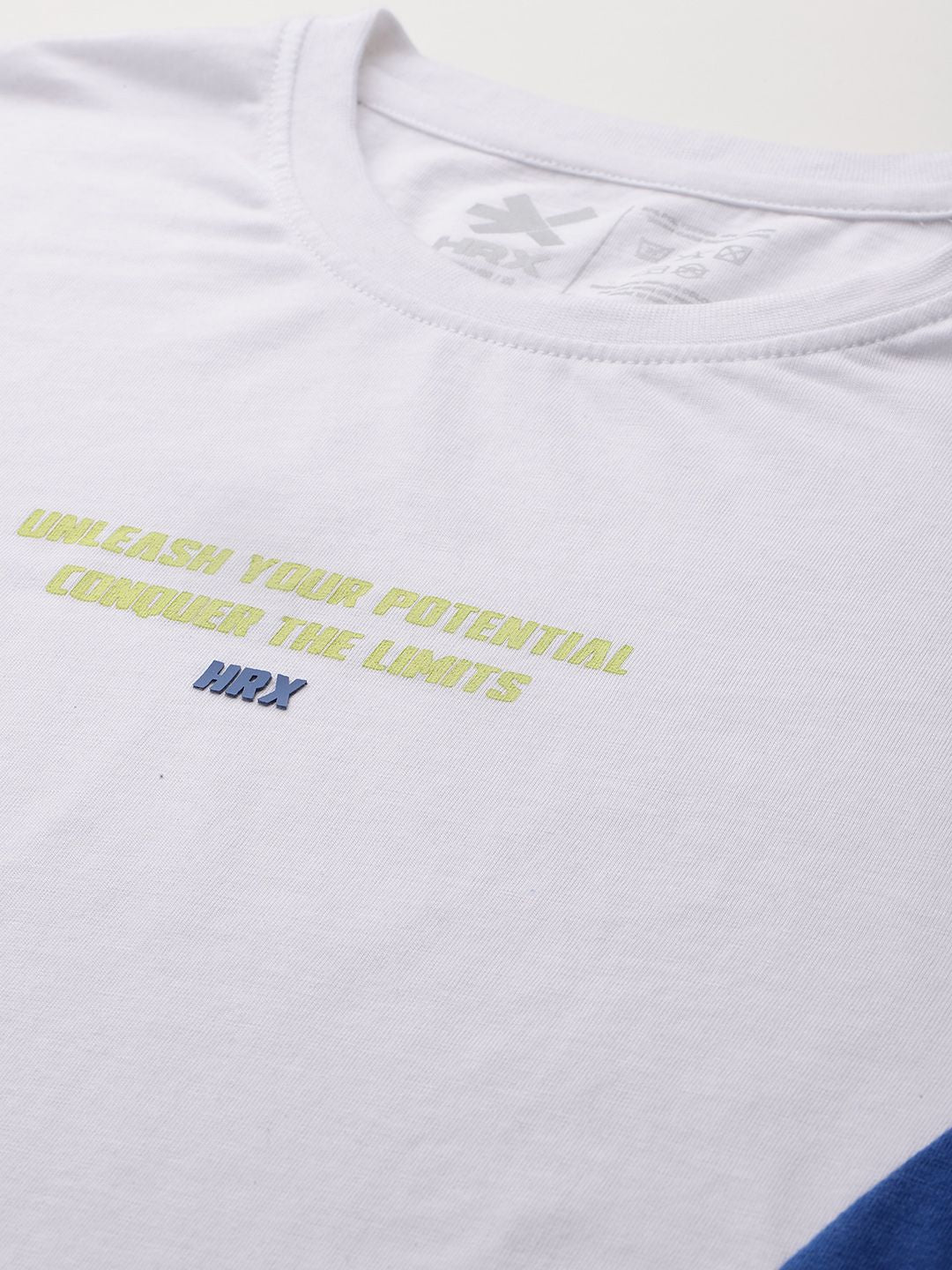 HRX by Hrithik Roshan Typography Printed Colourblocked T-shirt