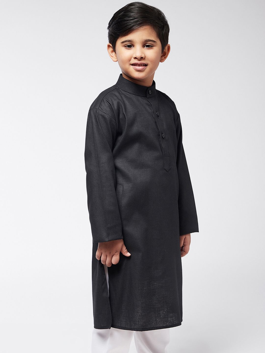 SOJANYA Boys Black Kurta
