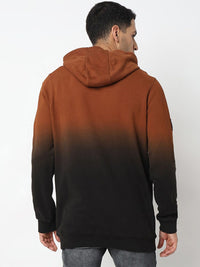 SPYKAR Typography Printed Hooded Cotton Sweatshirt