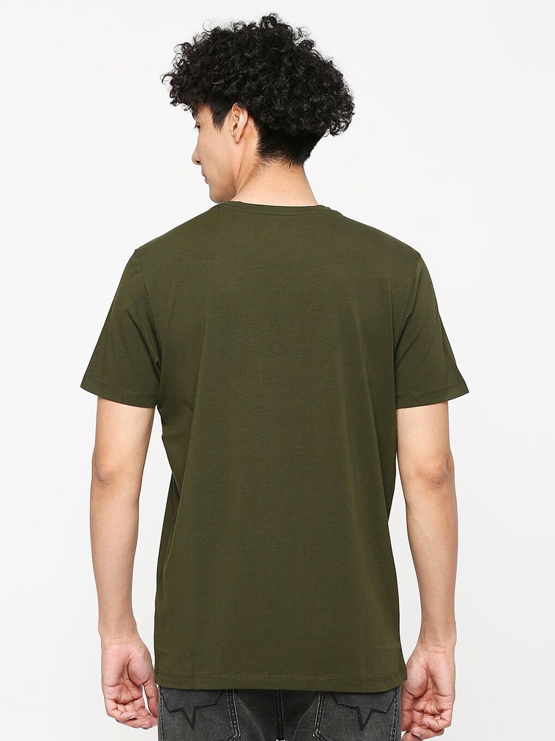 SPYKAR Graphic Printed Cotton Slim Fit T-shirt