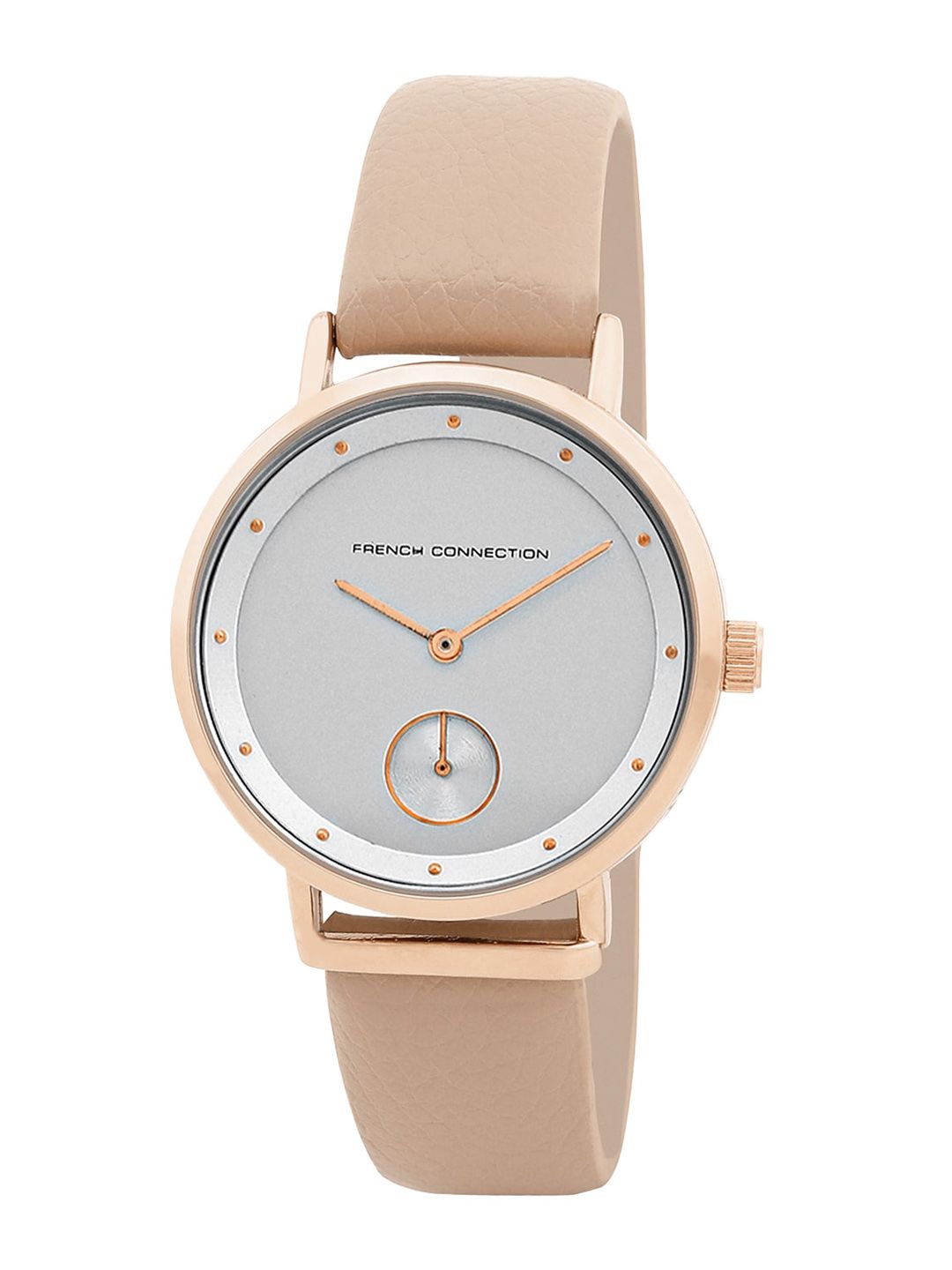 French Connection Women Dial & Leather Straps Analogue Watch FCW09RL