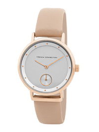 French Connection Women Dial & Leather Straps Analogue Watch FCW09RL