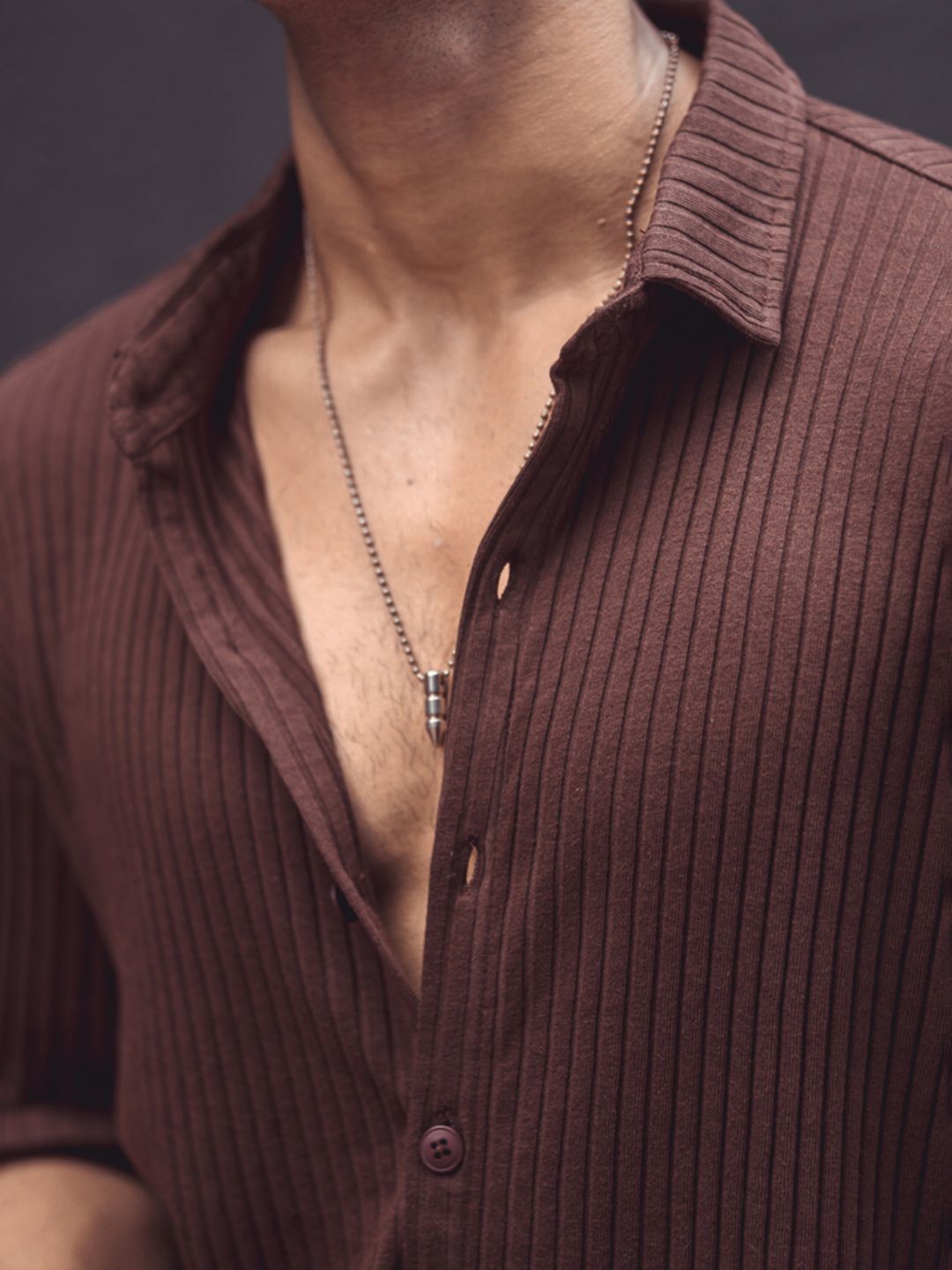 Powerlook Men Brown Opaque Casual Shirt