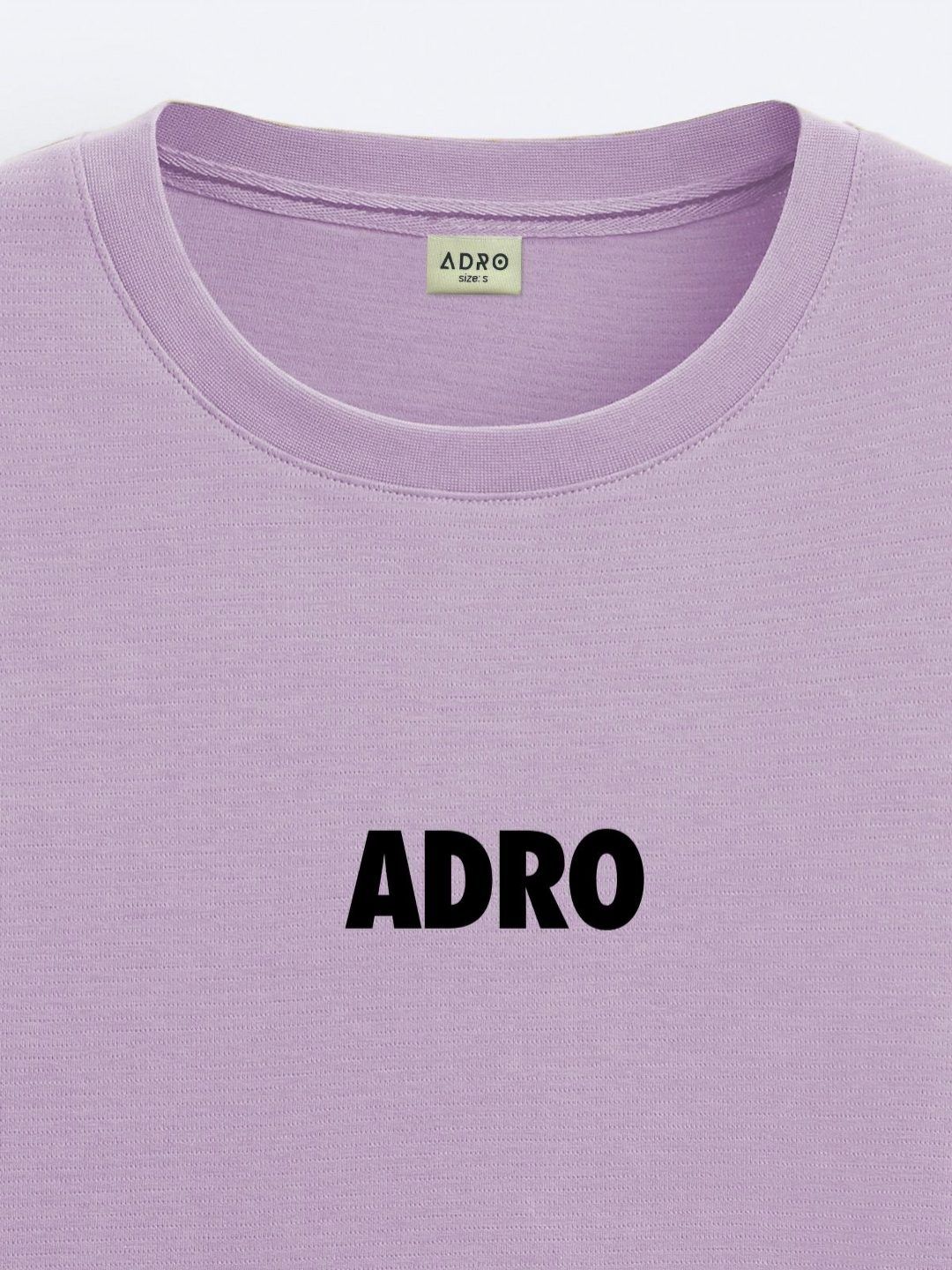 ADRO Men Typography Printed V-Neck Extended Sleeves Pockets T-shirt