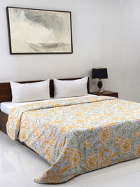 Bombay Dyeing Allure 144 TC 100% Cotton Yellow Double King Duvet Cover