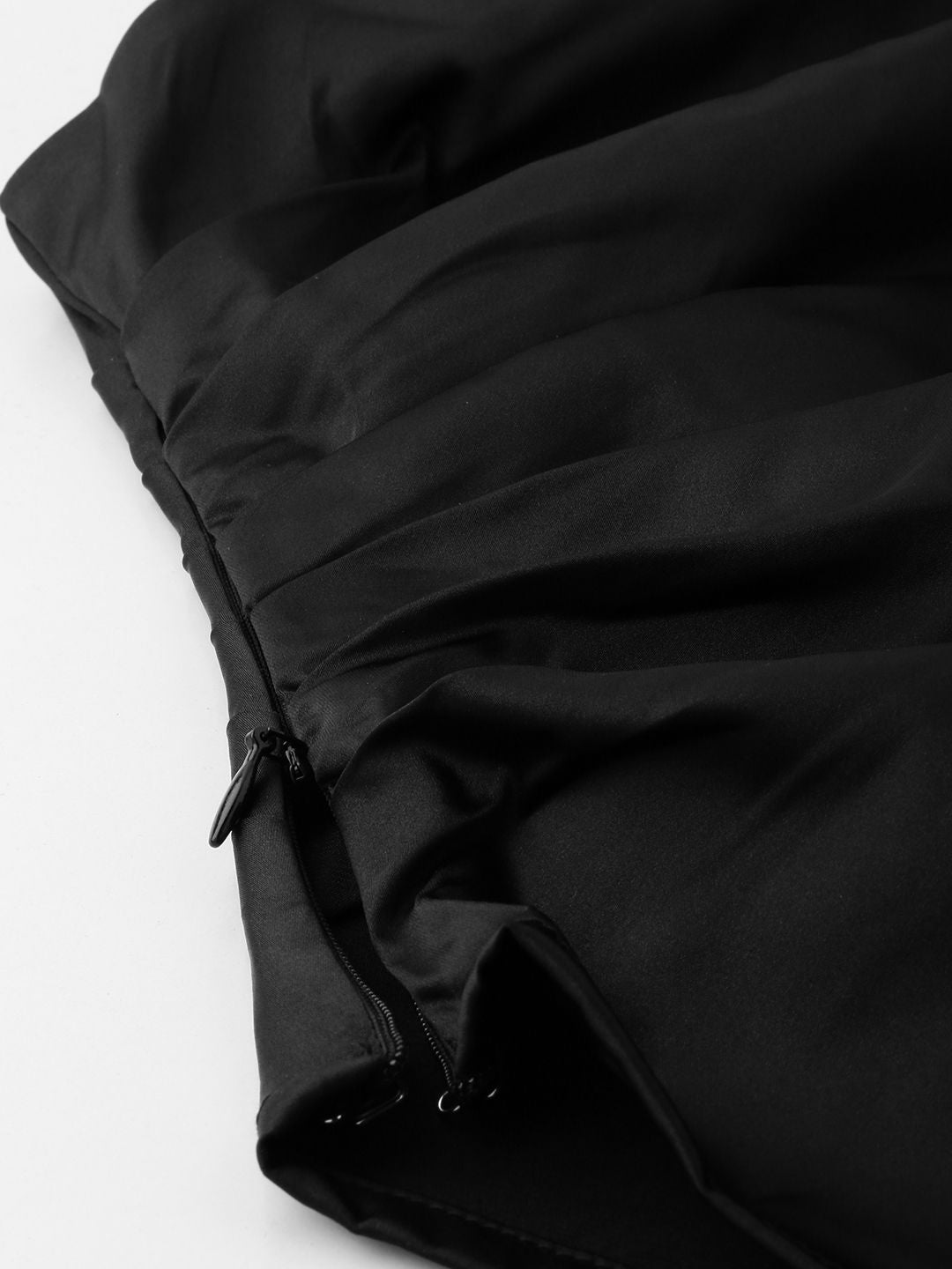 DressBerry Sling Thing One-Shoulder Satin Muse Pleated Top