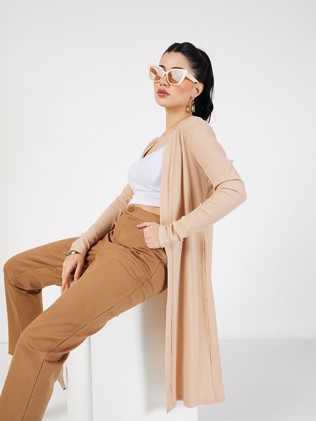SASSAFRAS Open Front Longline Shrug