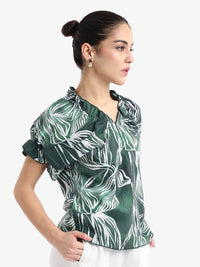 RAREISM Tropical Print Top