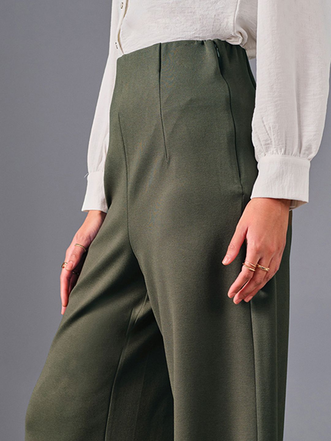 AND Women Flared Parallel Trousers