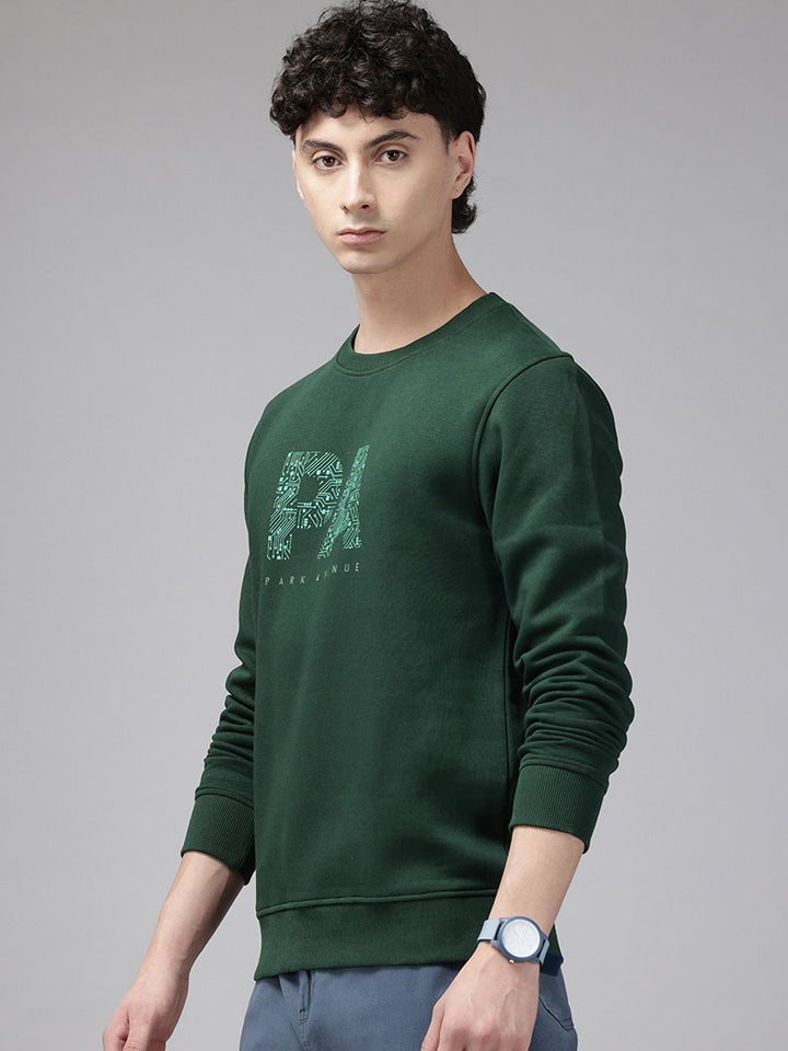 Park Avenue Slim Fit Printed Sweatshirt