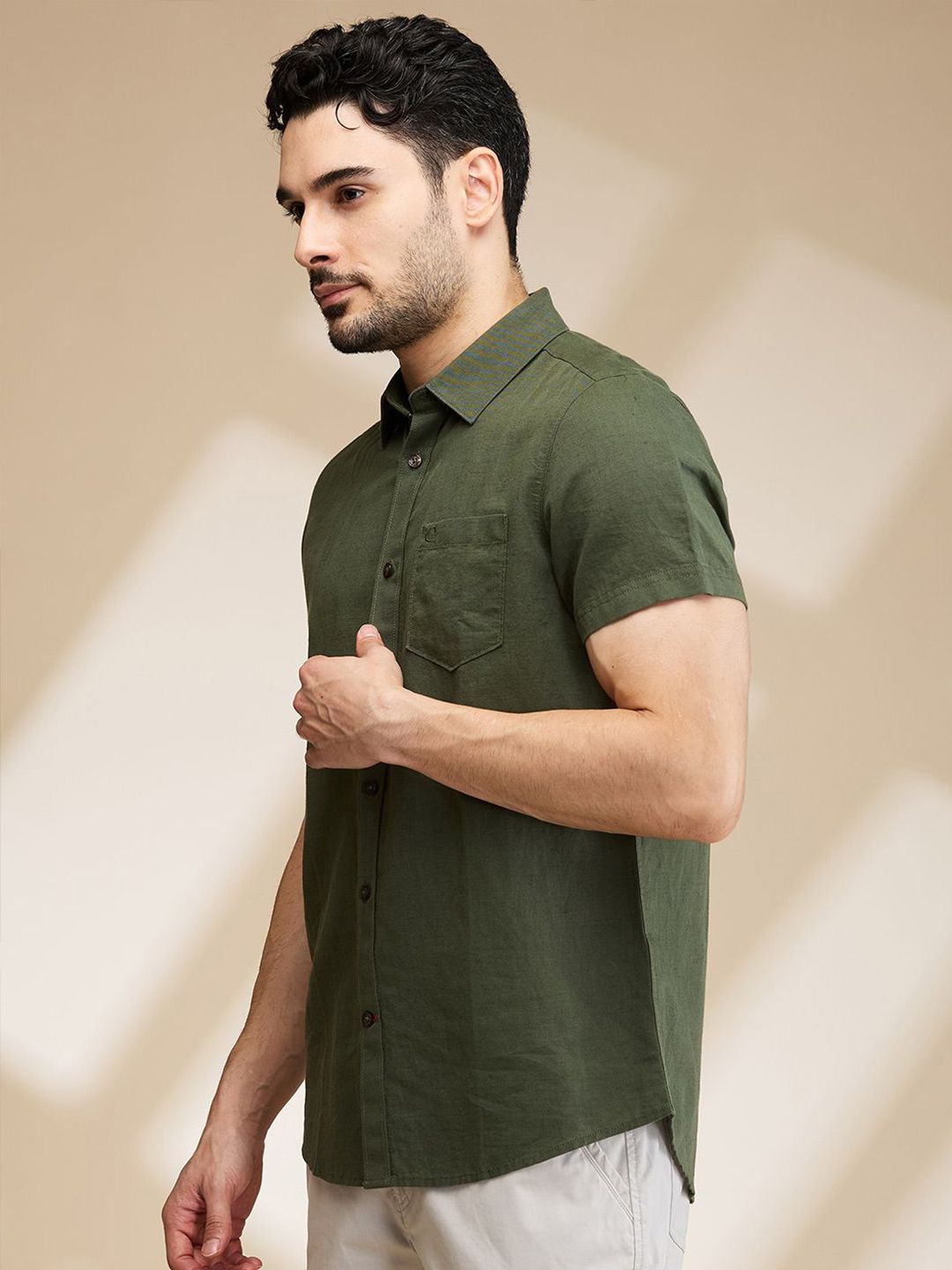 Being Human Men Slim Fit Opaque Casual Shirt