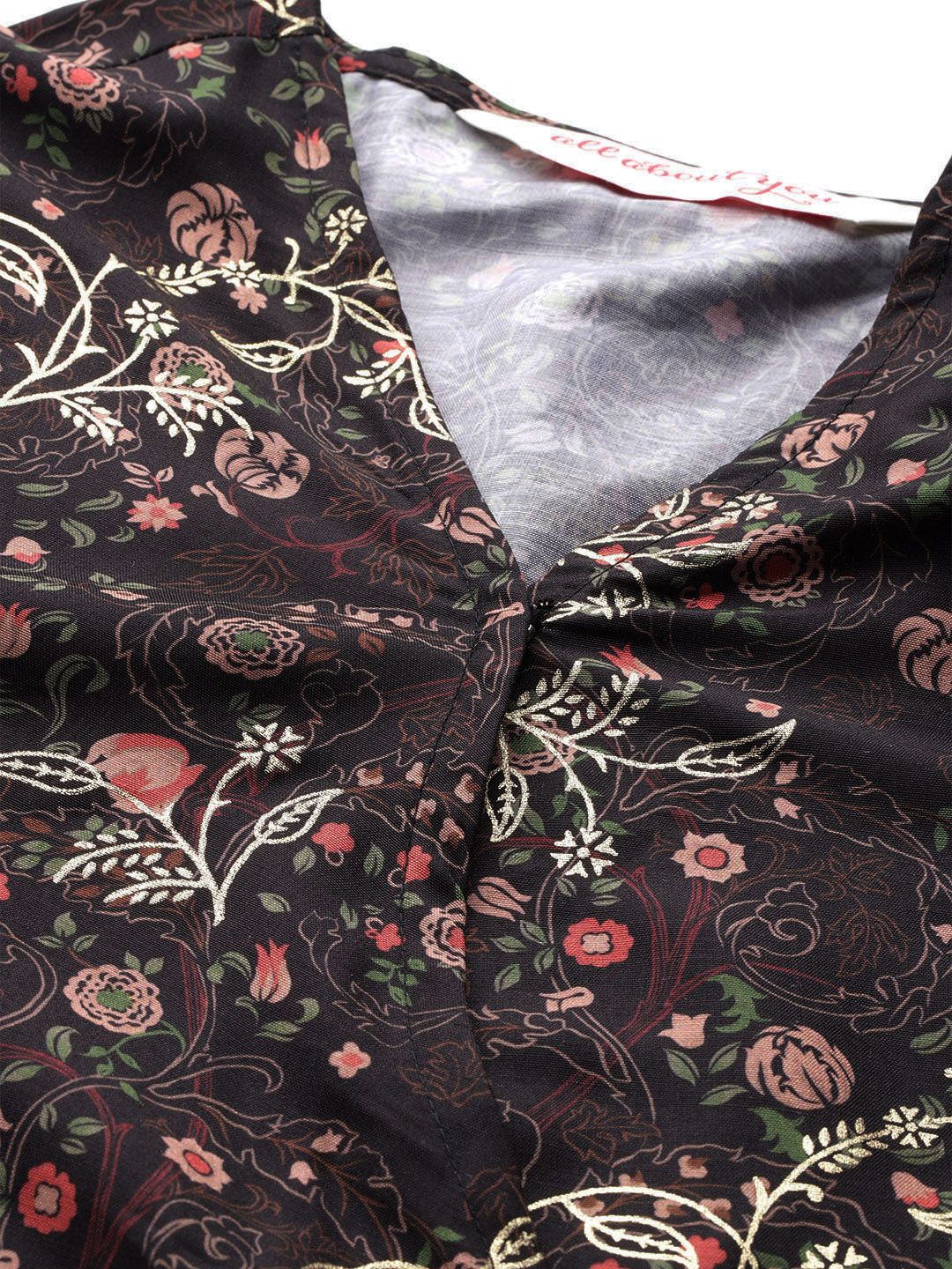 all about you Floral Printed Ready to Wear Lehenga Choli